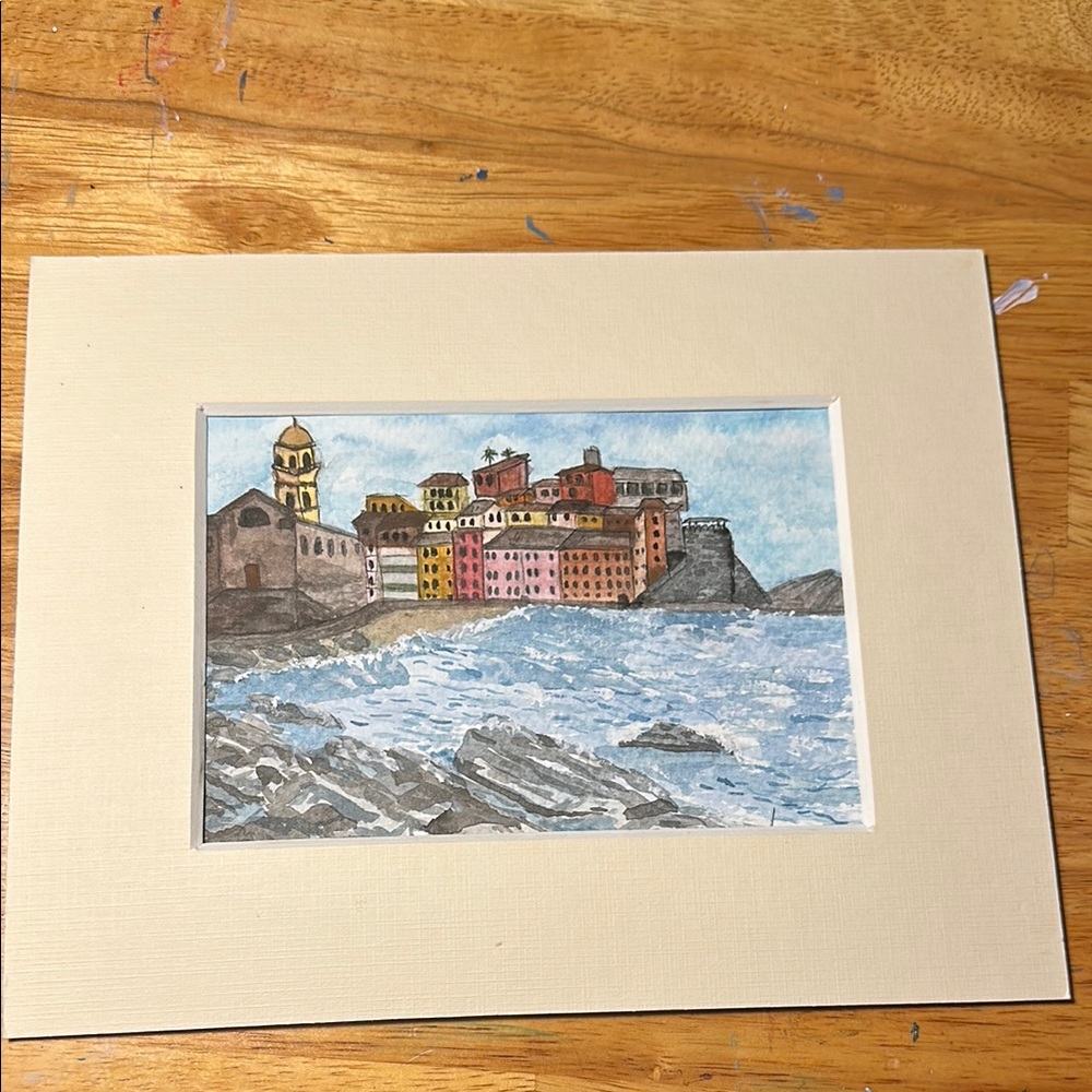 Original Vernazza ( Cinque Terre ) Italy Watercolor painting